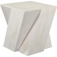Crestview Collection Emoji White End Table