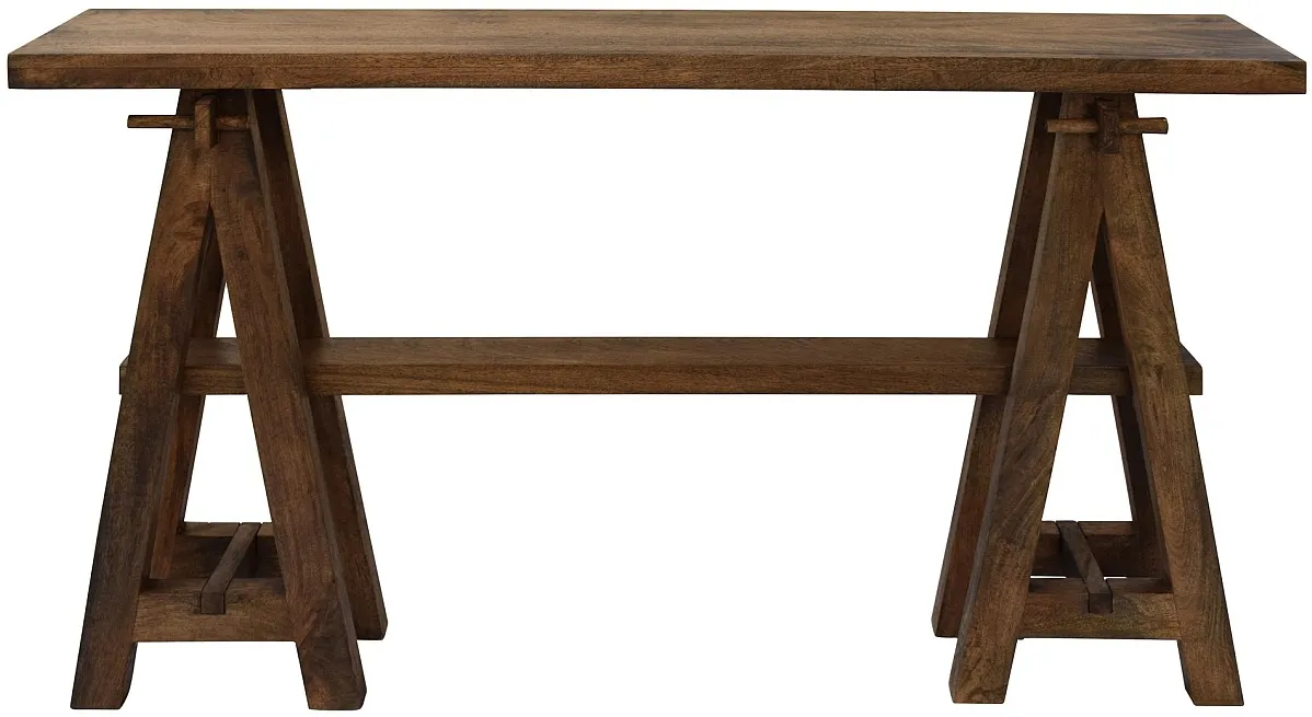 Crestview Collection Bengal Manor Landau Brown Console Table