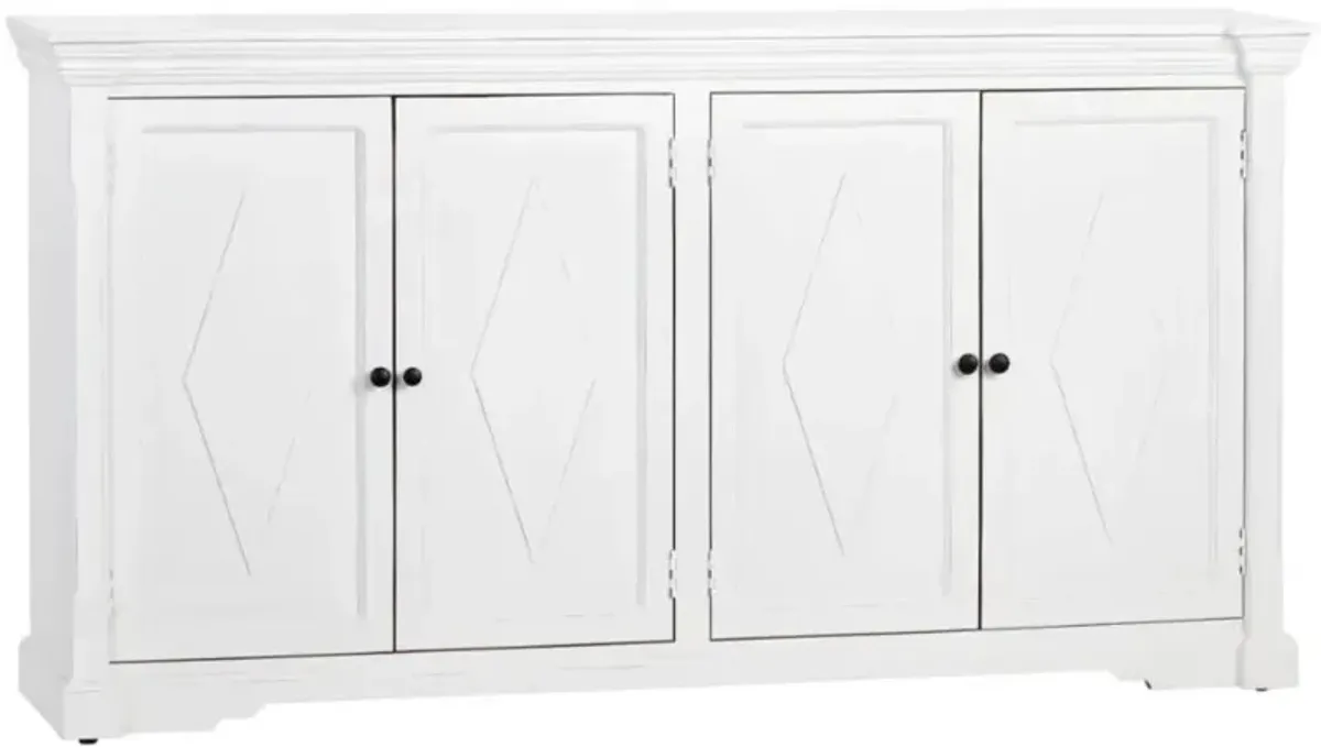 Crestview Collection Diamond Painted Sideboard