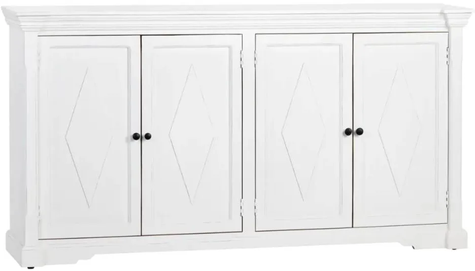 Crestview Collection Diamond Painted Sideboard