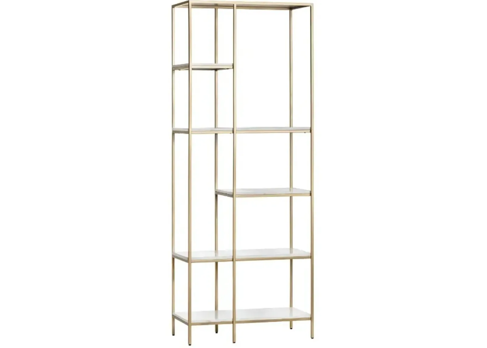 Crestview Collection Stellar Painted/Polished Etagere