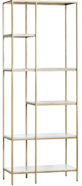 Crestview Collection Stellar Painted/Polished Etagere