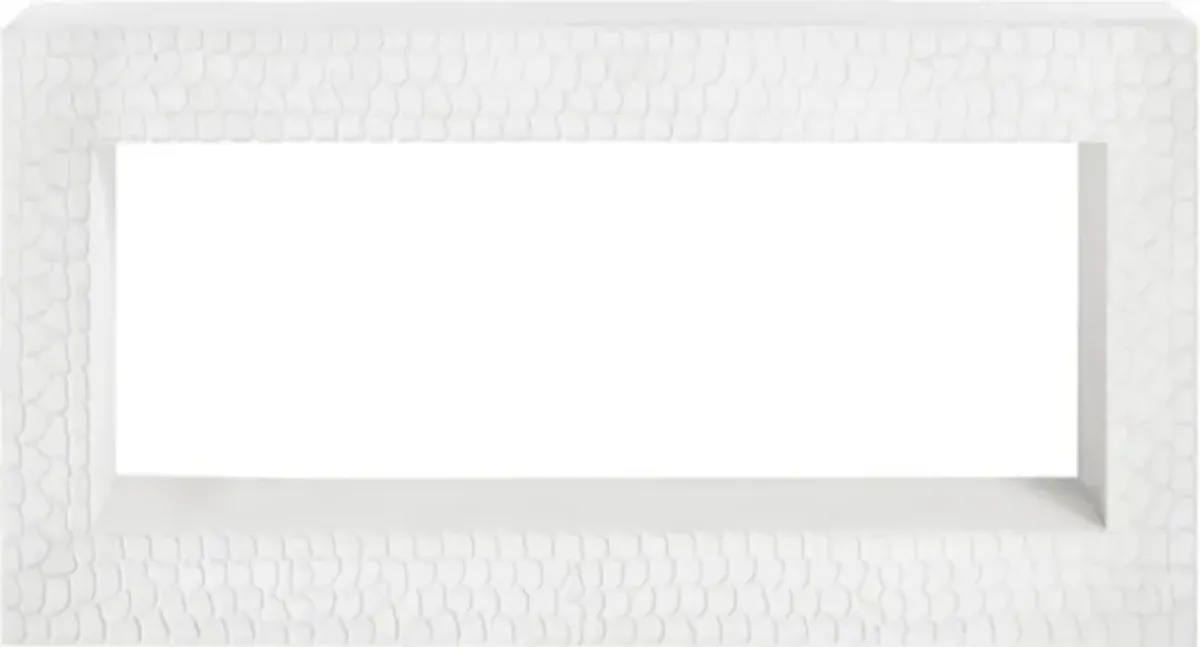Crestview Collection Malibu White Console Table