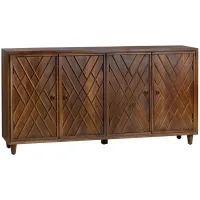 Crestview Collection Chippendale Stained Sideboard