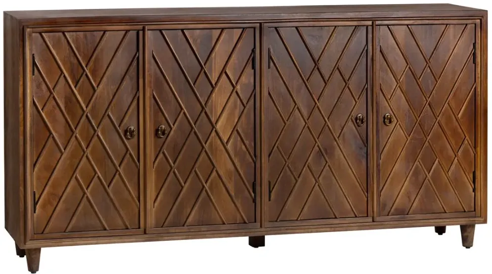 Crestview Collection Chippendale Stained Sideboard