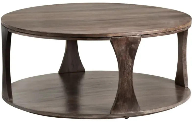 Crestview Collection Bowtie Stained Cocktail Table