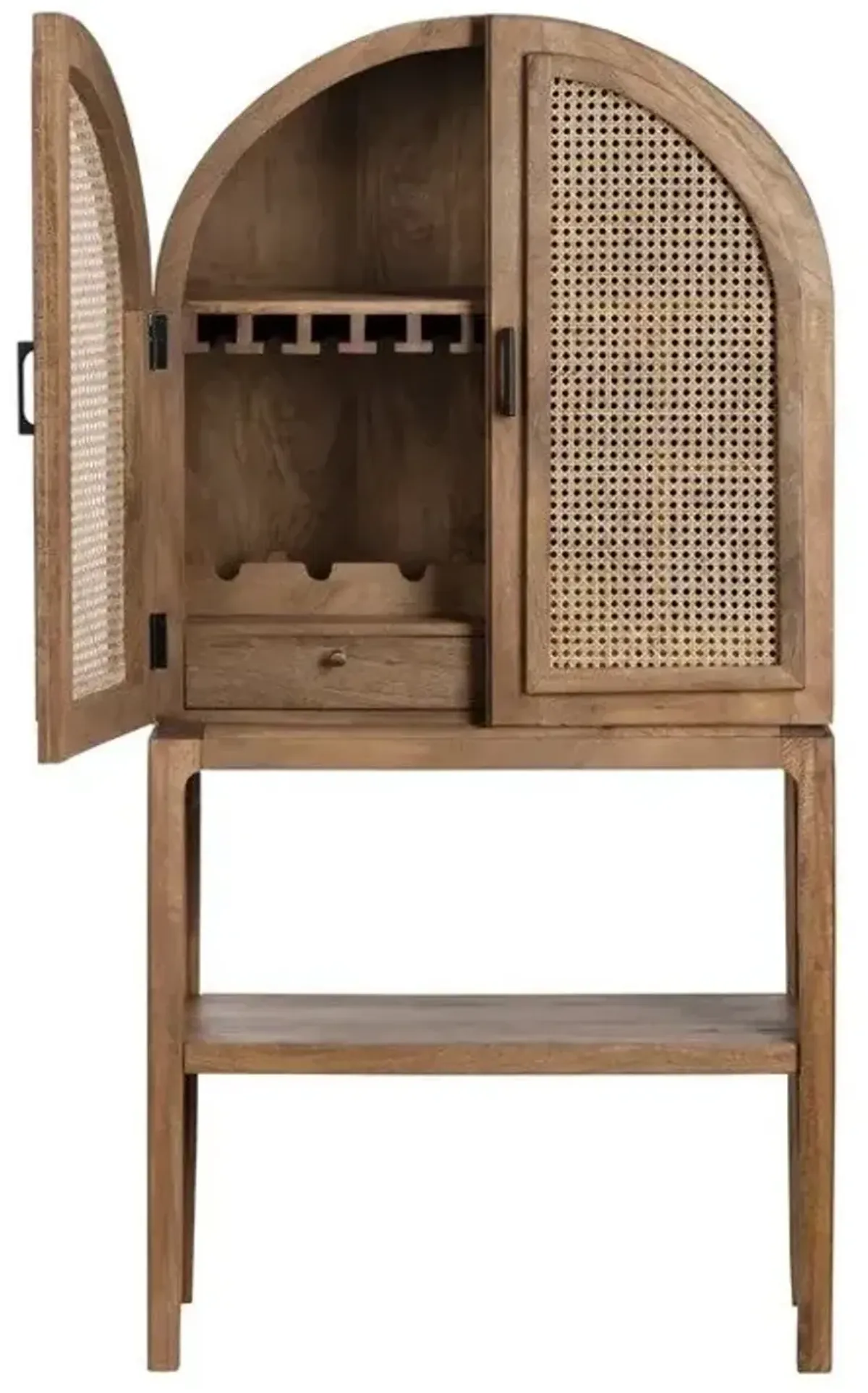 Crestview Collection Biscayne Stained Bar Cabinet