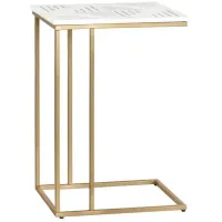 Crestview Collection Stardust Polished C-Table