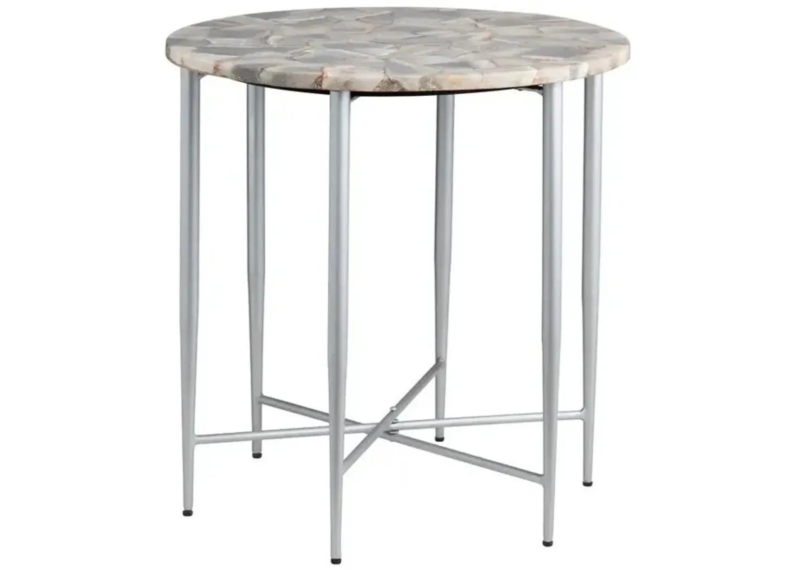 Crestview Collection Aurora Painted/Polished Side Table