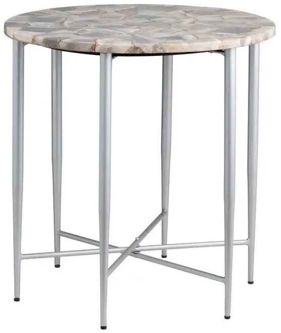 Crestview Collection Aurora Painted/Polished Side Table