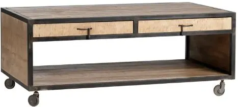 Crestview Collection Campbell Black/Brown Cocktail Table