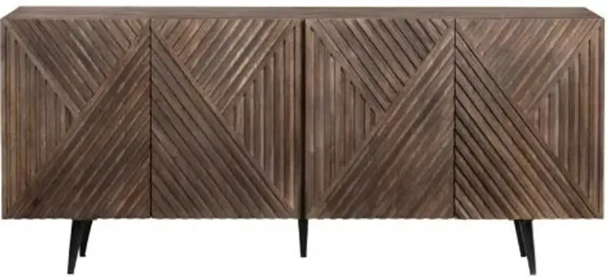 Crestview Collection Catalina Brown Sideboard