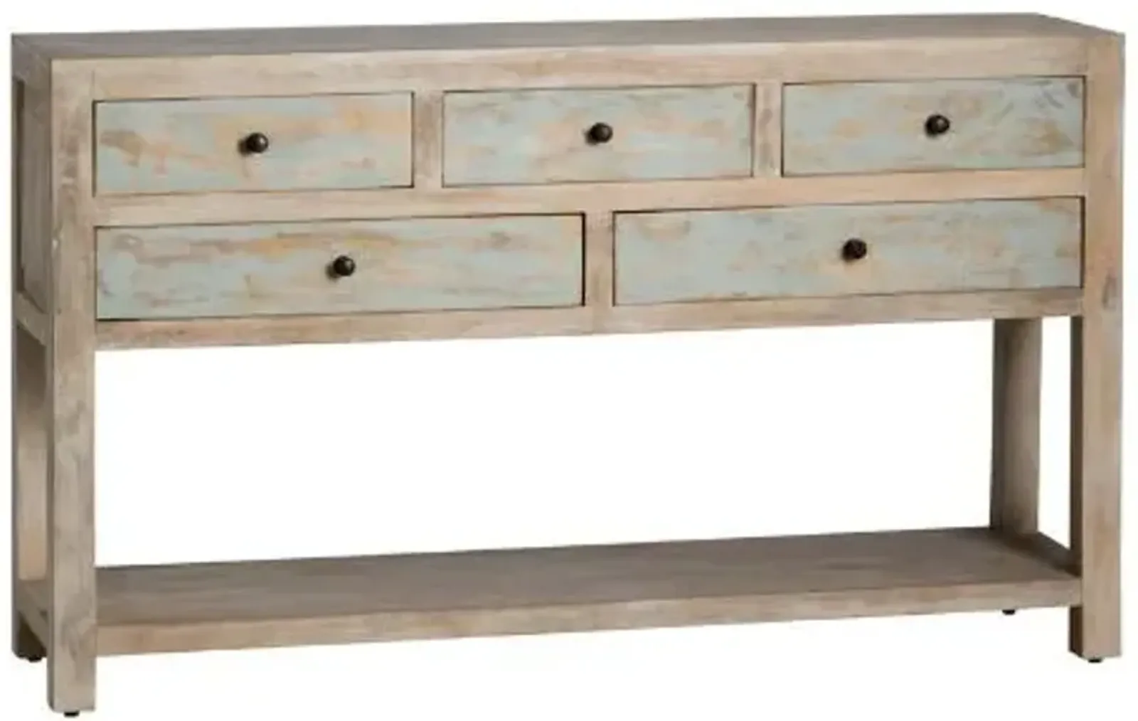 Crestview Collection Grand Harbor Blue Console Table