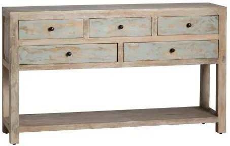 Crestview Collection Grand Harbor Blue Console Table