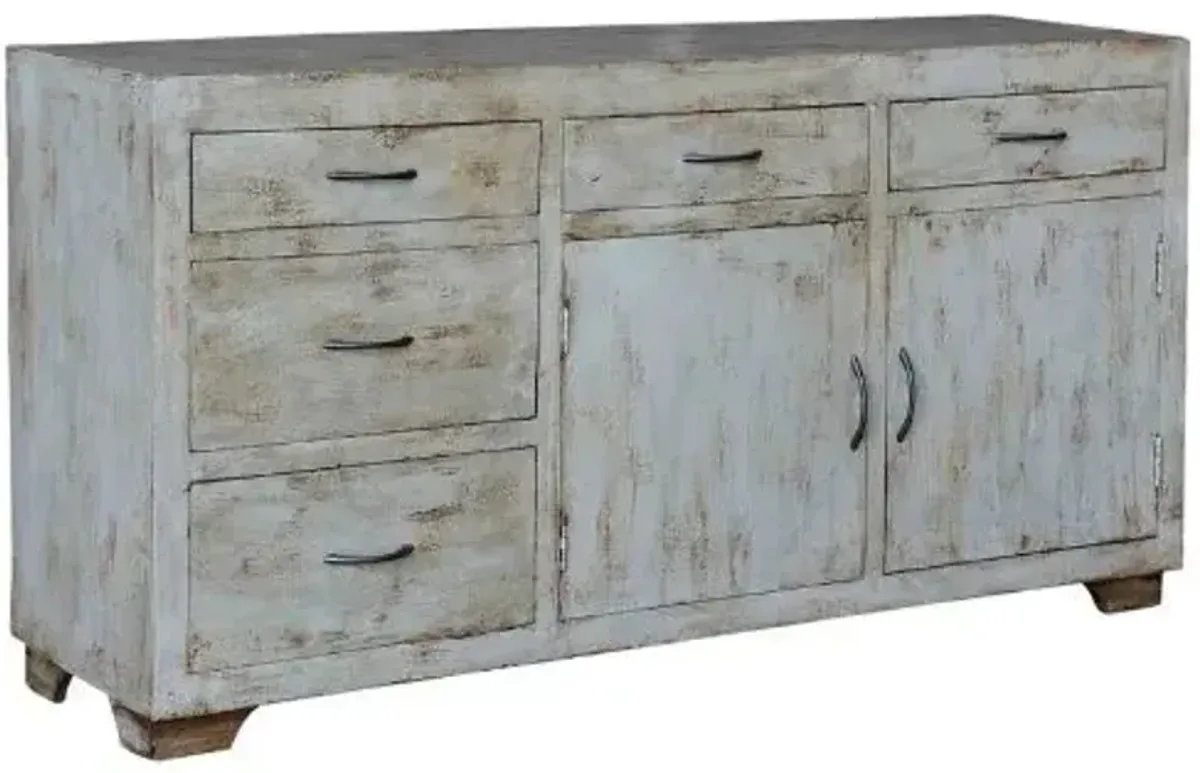 Crestview Collection Santorini Green Sideboard