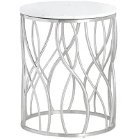 Crestview Collection Luna Silver Accent Table