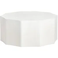 Crestview Collection Caspian White Cocktail Table