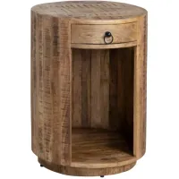 Crestview Collection Washburne Brown Side Table