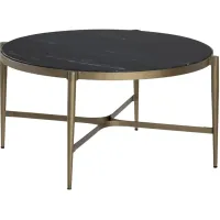 Crestview Collection Xander Gold Cocktail Table