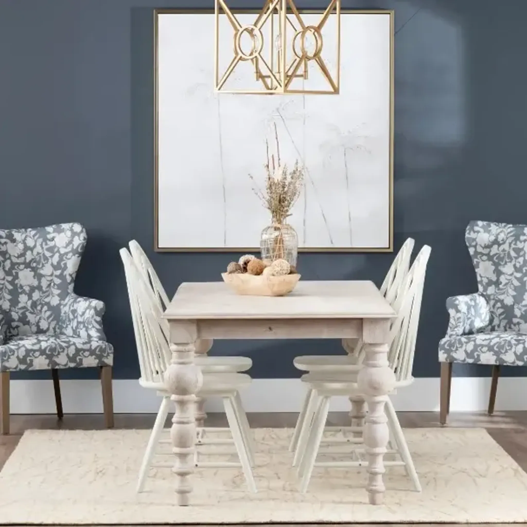 Crestview Collection Harvest White Dining Table | Furniture.com
