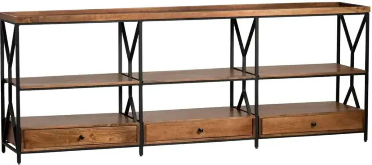 Crestview Collection Farley Brown Console Table