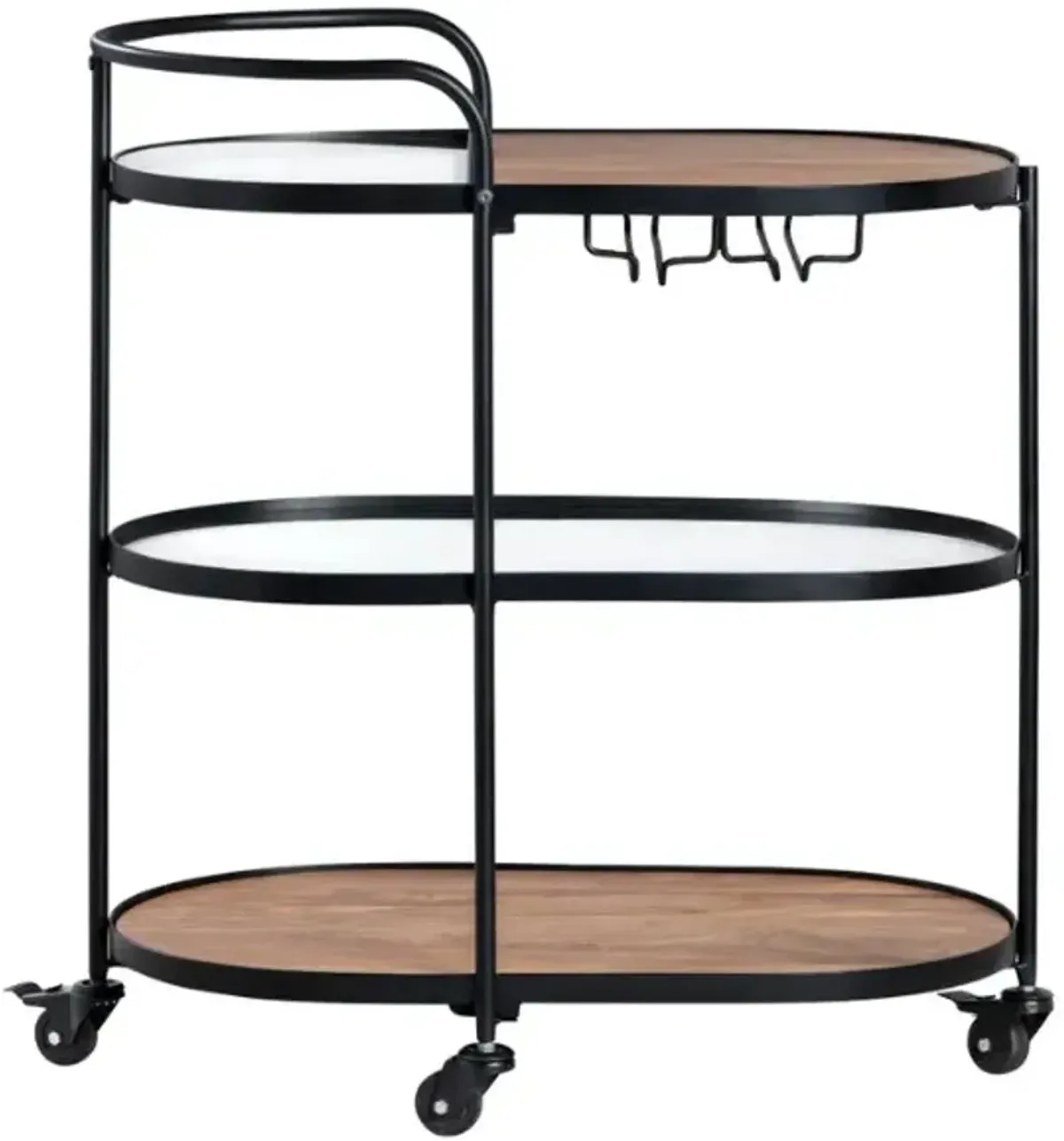 Crestview Collection Jaxon Black Bar Cart