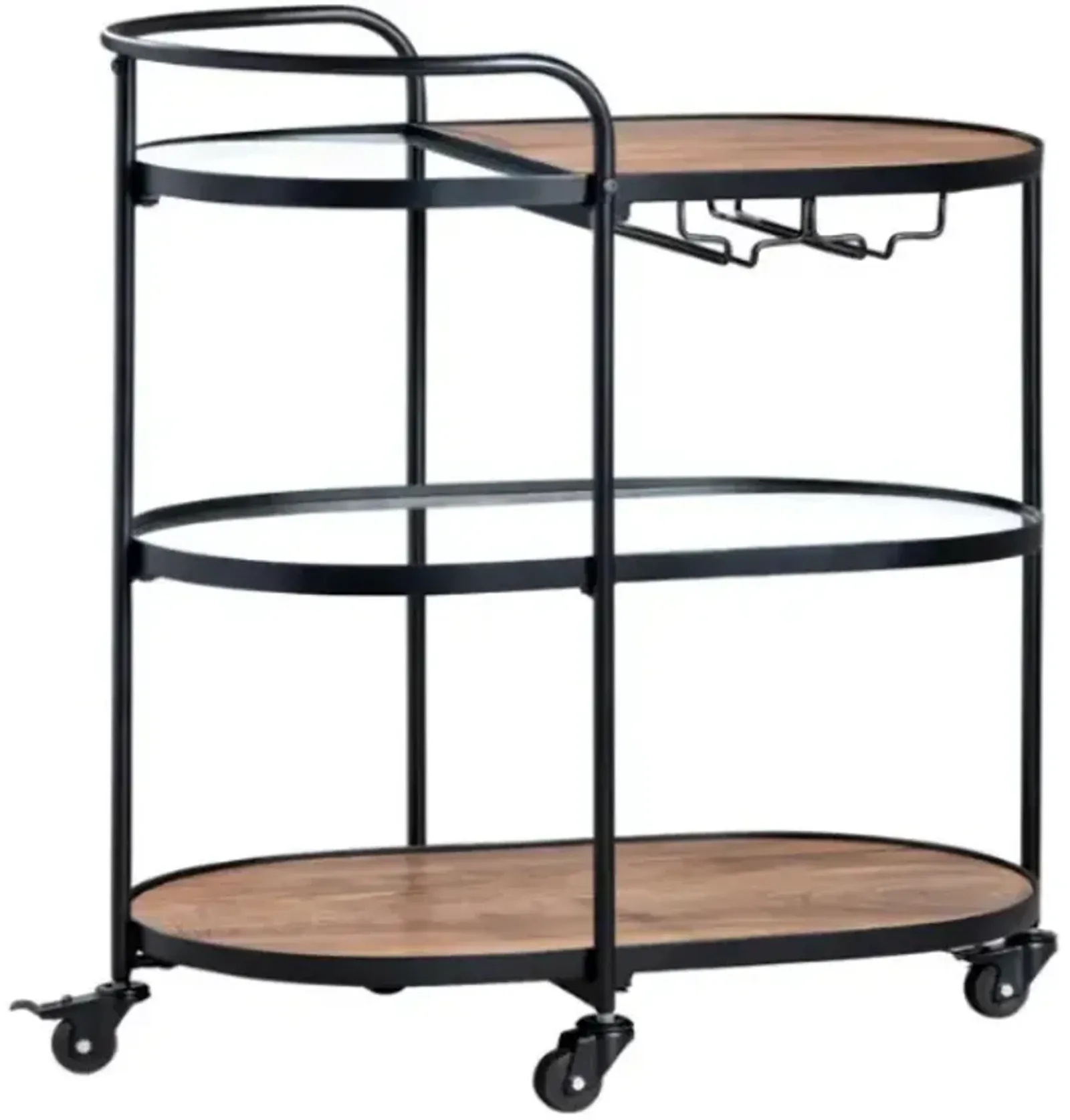 Crestview Collection Jaxon Black Bar Cart