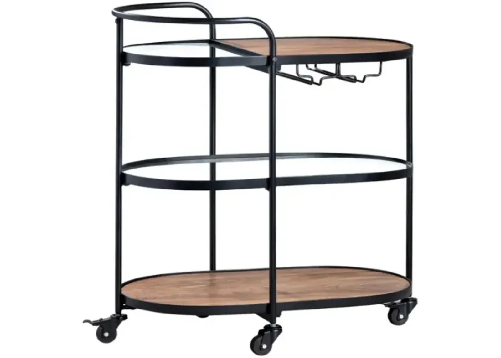 Crestview Collection Jaxon Black Bar Cart