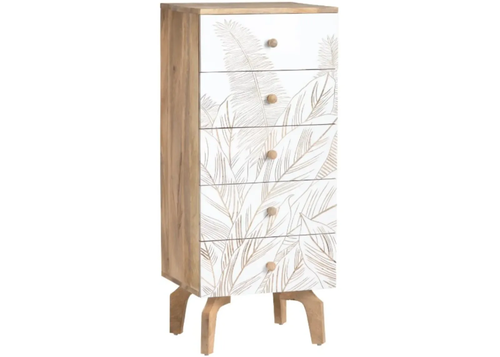 Crestview Collection Seaside White Drawer Chest