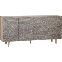 Crestview Collection Zambia Black Sideboard