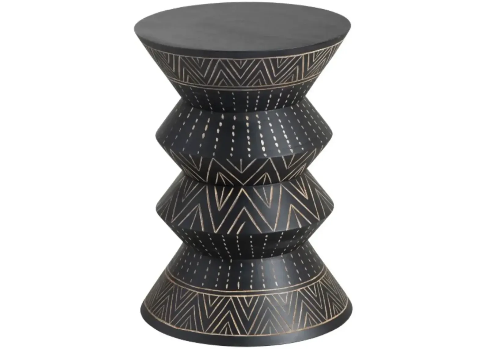 Crestview Collection Borneo Black Accent Table