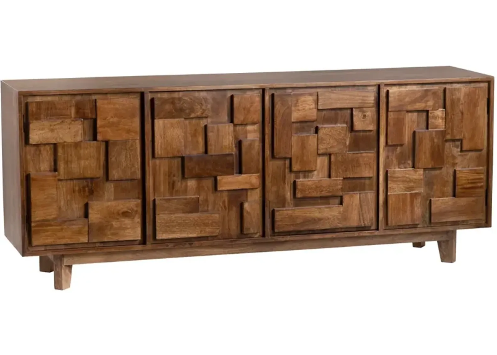 Crestview Collection Mondrian Brown Sideboard