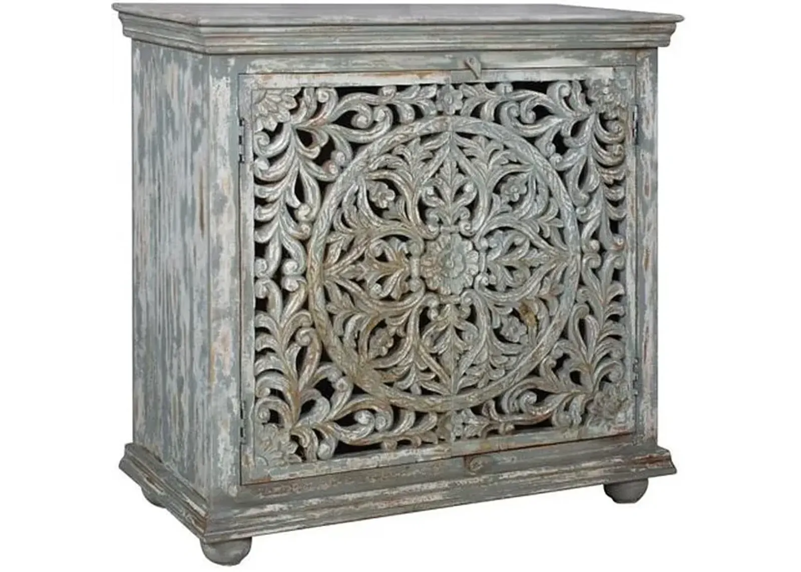 Crestview Collection Bengal Manor Gray Cabinet