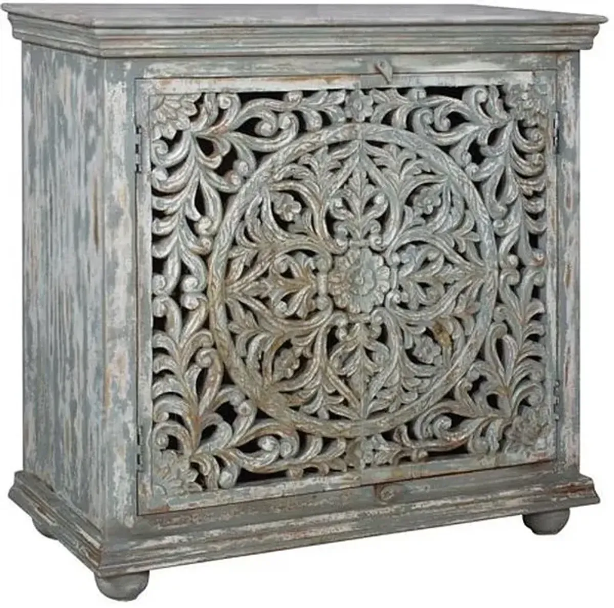 Crestview Collection Bengal Manor Gray Cabinet