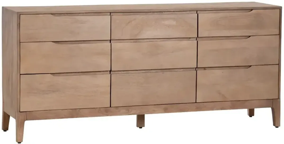 Crestview Collection Harper Brown Nine-Drawer Chest