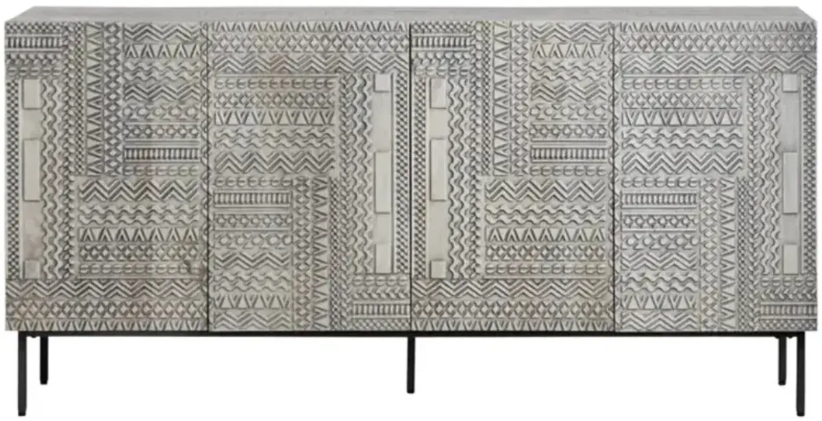 Crestview Collection Tulum Gray Sideboard