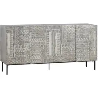 Crestview Collection Tulum Gray Sideboard
