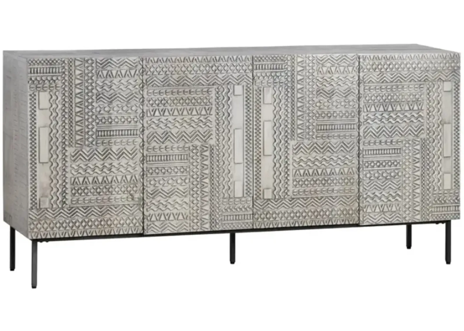 Crestview Collection Tulum Gray Sideboard