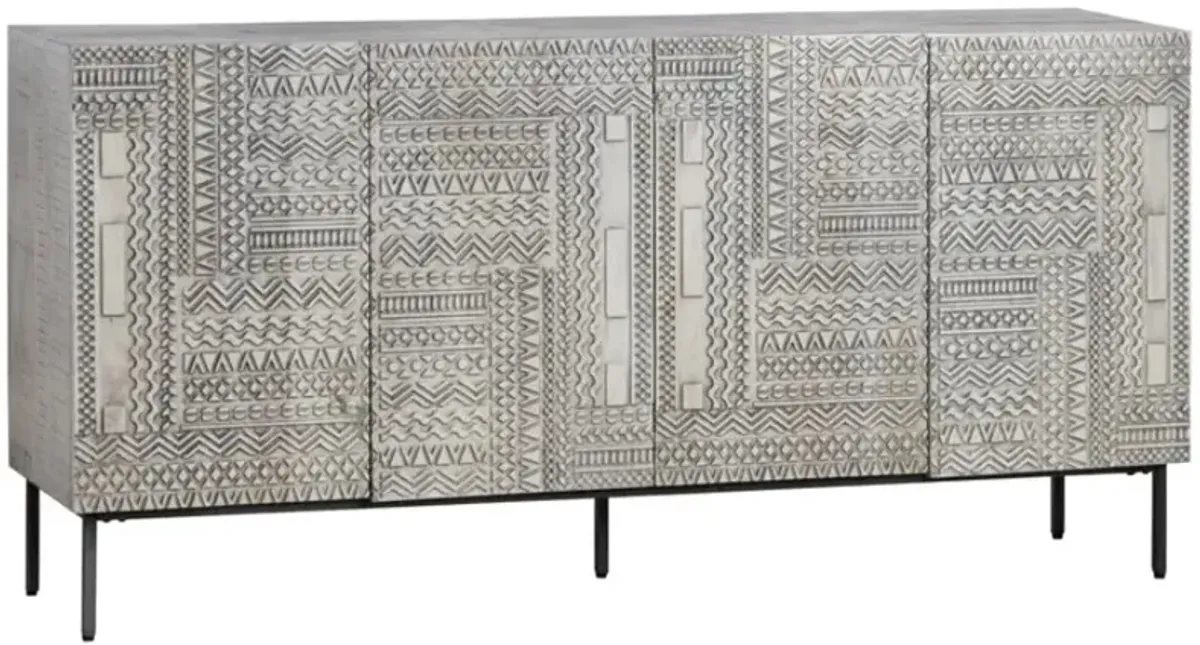 Crestview Collection Tulum Gray Sideboard