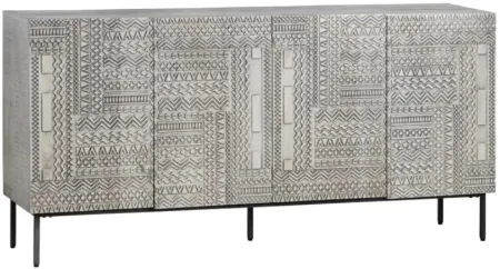 Crestview Collection Tulum Gray Sideboard
