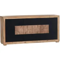 Crestview Collection Heartwood Black Console