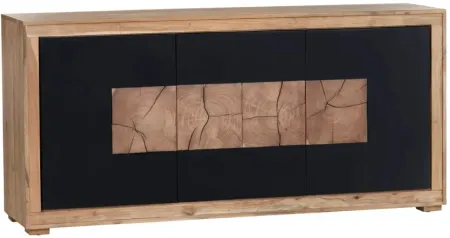 Crestview Collection Heartwood Black Console