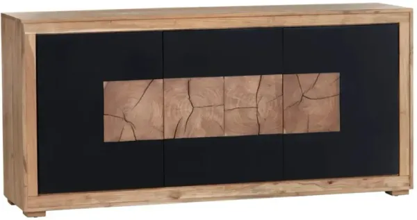 Crestview Collection Heartwood Black Console