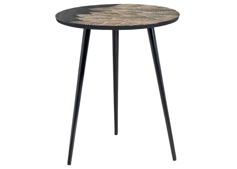 Crestview Collection Palms Black Accent Table