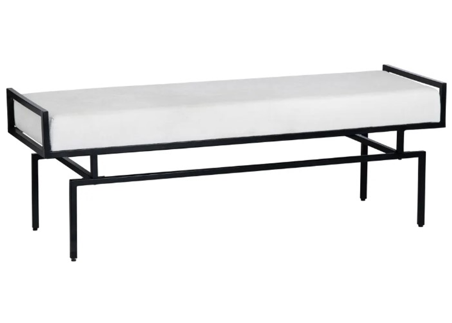 Crestview Collection Zara Black/White Bench