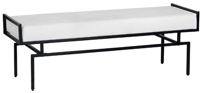 Crestview Collection Zara Black/White Bench