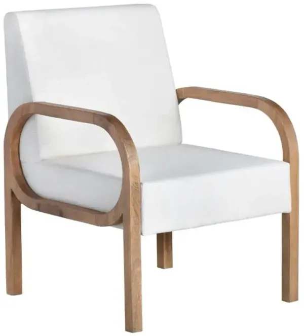 Crestview Collection Chico Natural/White Accent Chair