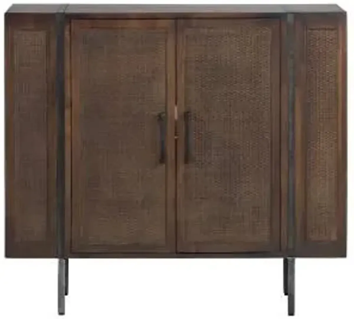Crestview Collection Kingston Brown Cabinet