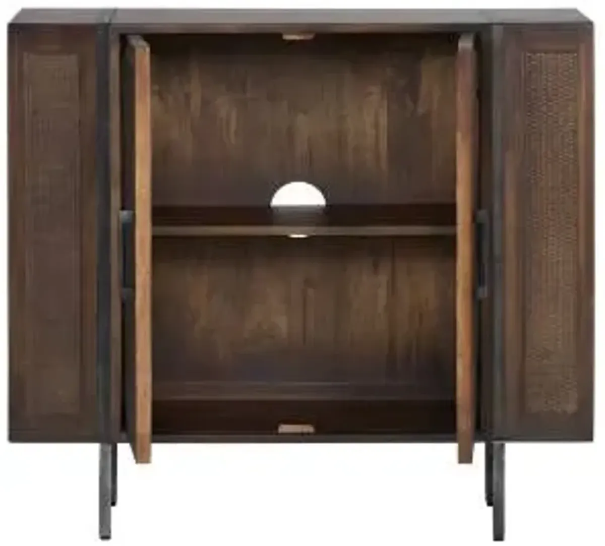 Crestview Collection Kingston Brown Cabinet