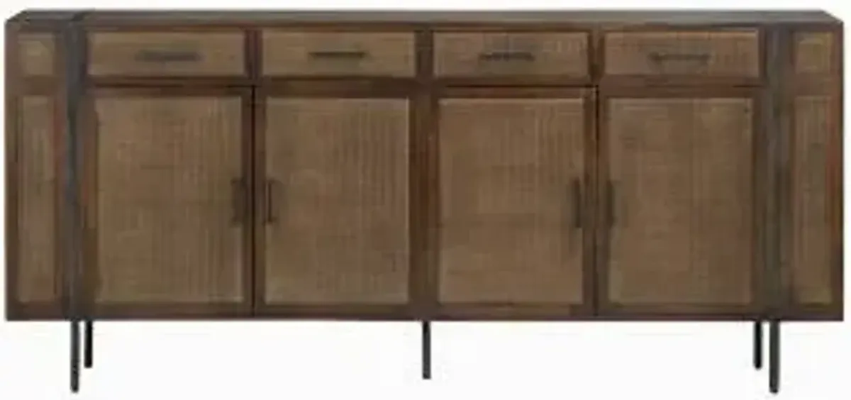 Crestview Collection Kingston Brown Sideboard